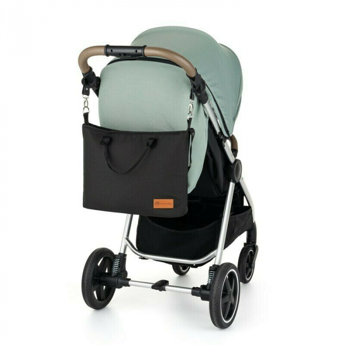 Geanta pentru mamici, Petite&Mars, Impermeabila, Cu 4 compartimente, 45 x 30 x 12 cm, Negru [6]