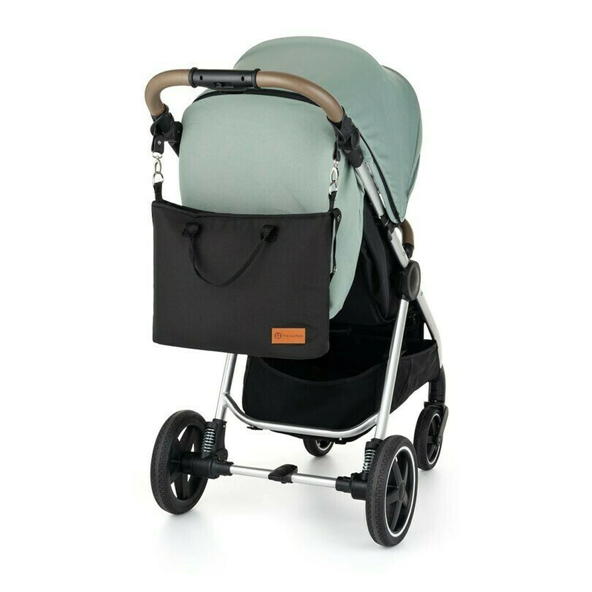 Geanta pentru mamici, Petite&Mars, Impermeabila, Cu 4 compartimente, 45 x 30 x 12 cm, Negru [6]