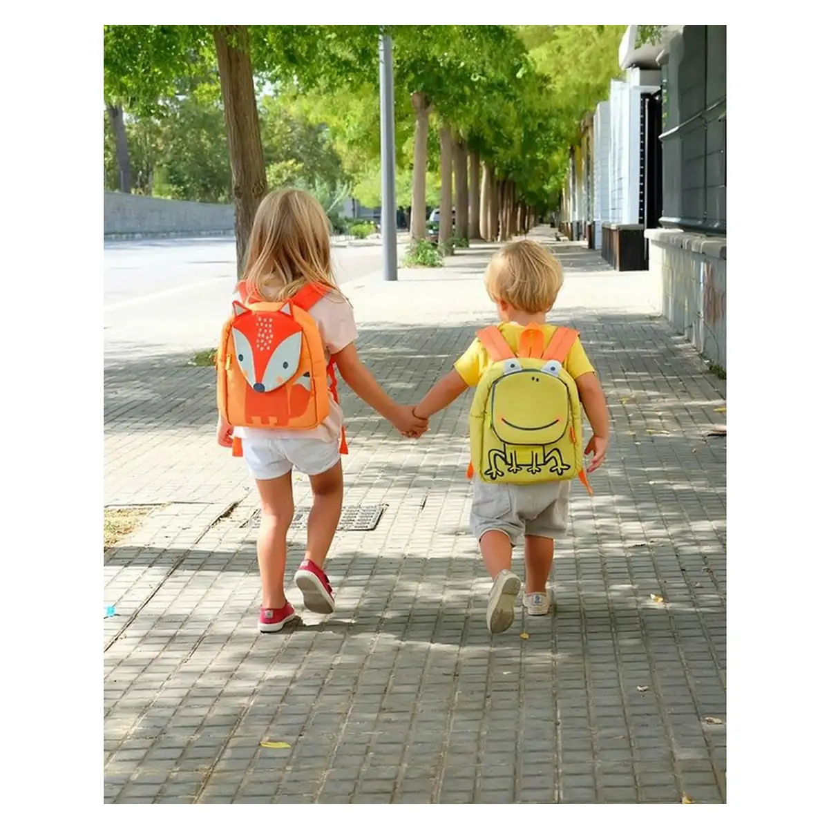 Ghiozdanel, Jane, Frog, compartiment interior pentru sticla, 20.5 x 9 x 30 cm [3]