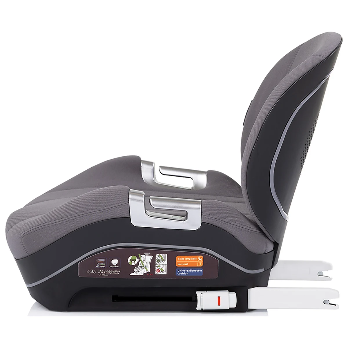 Inaltator auto Chipolino Genesis I-Size, 125-150 cm, cu sistem Isofix, Charcoal [3]