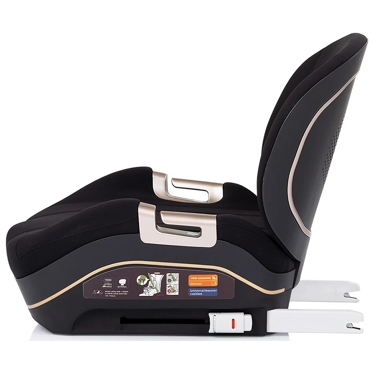 Inaltator auto Chipolino Genesis I-Size, 125-150 cm, cu sistem Isofix, Noir [3]