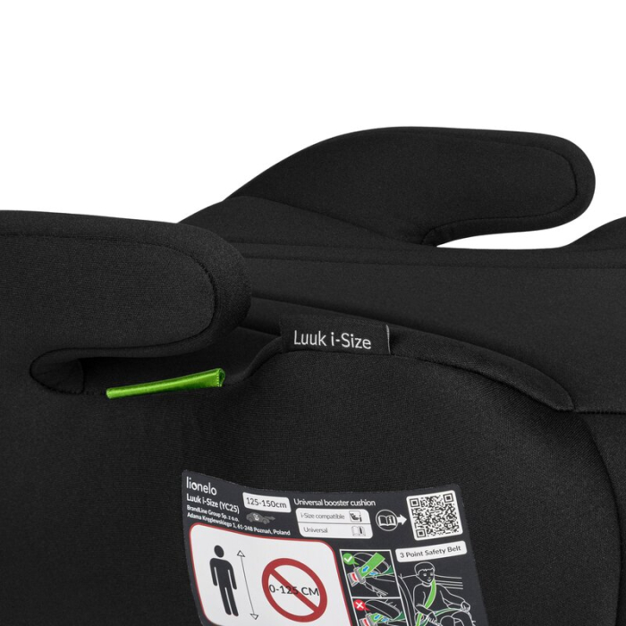 Inaltator auto, Lionelo, Luuk i-Size, Universal, Instalare FWF, Cu husa detasabila, Cu cotiere, 125-150 cm, Conform cu [6]