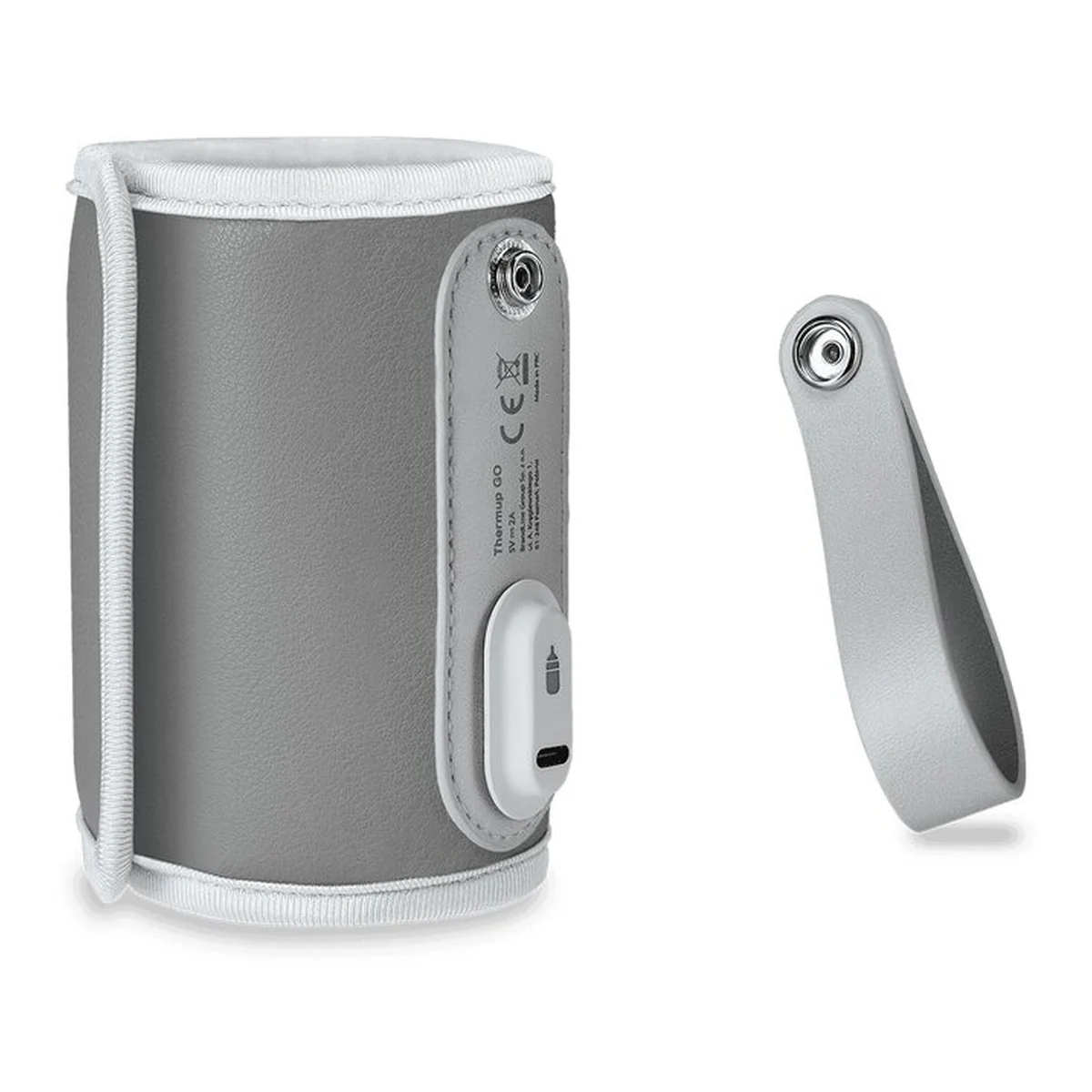 Incalzitor biberoane ThermUp Go, Portabil, Temperatura constanta pana la 24 h, Incarcare USB, Gri [9]