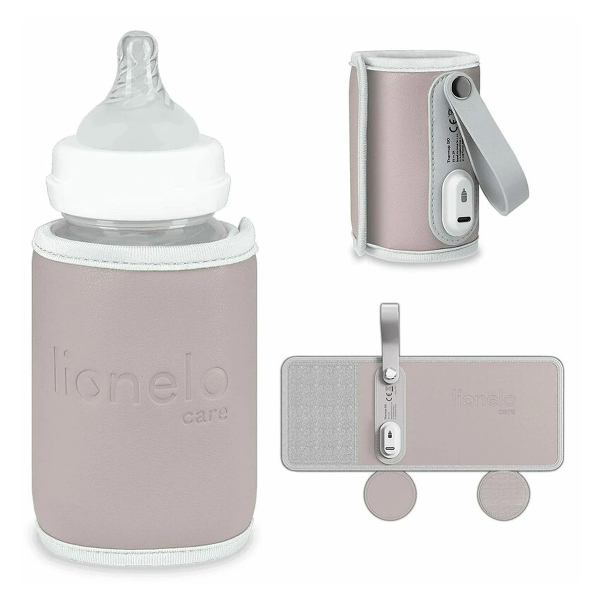 Incalzitor biberoane ThermUp Go, Portabil, Temperatura constanta pana la 24 h, Incarcare USB, Roz [4]