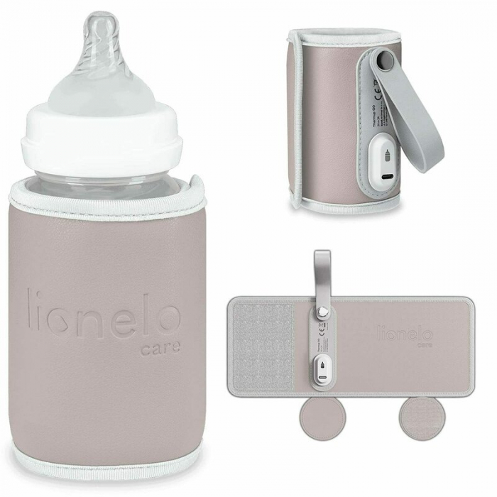 Incalzitor biberoane ThermUp Go, Portabil, Temperatura constanta pana la 24 h, Incarcare USB, Roz [2]
