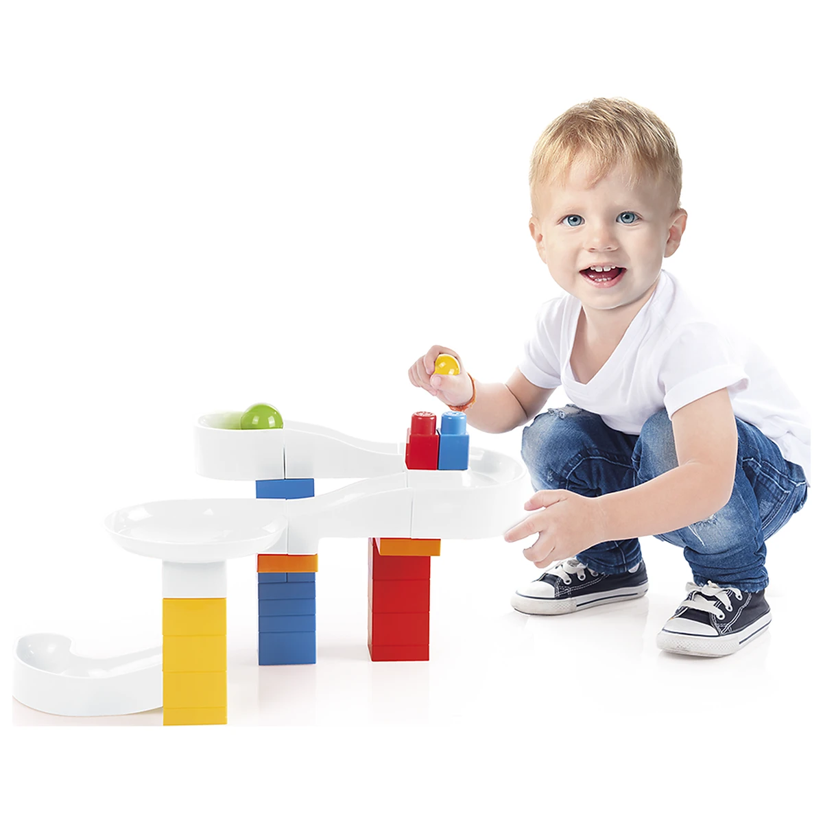 Joc de constructie - Labirintul bilutei ( 41 piese) DOLU 12 luni+ [2]