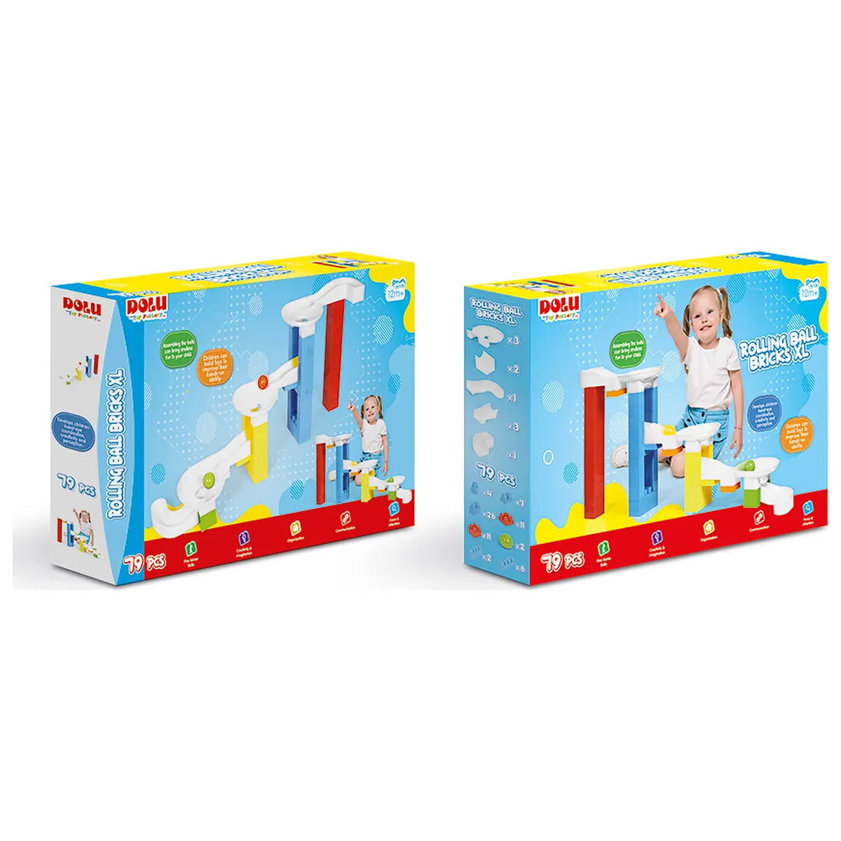 Joc de constructie - Labirintul bilutelor (79 piese) DOLU 12 luni+ [2]