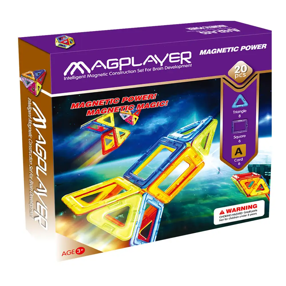 Joc de constructie magnetic - 20 piese [1]