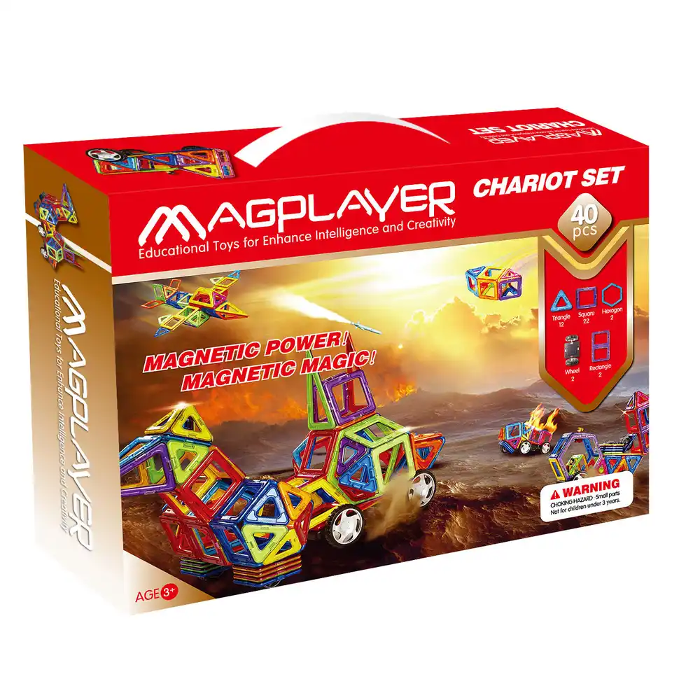 Joc de constructie magnetic - 40 piese [1]