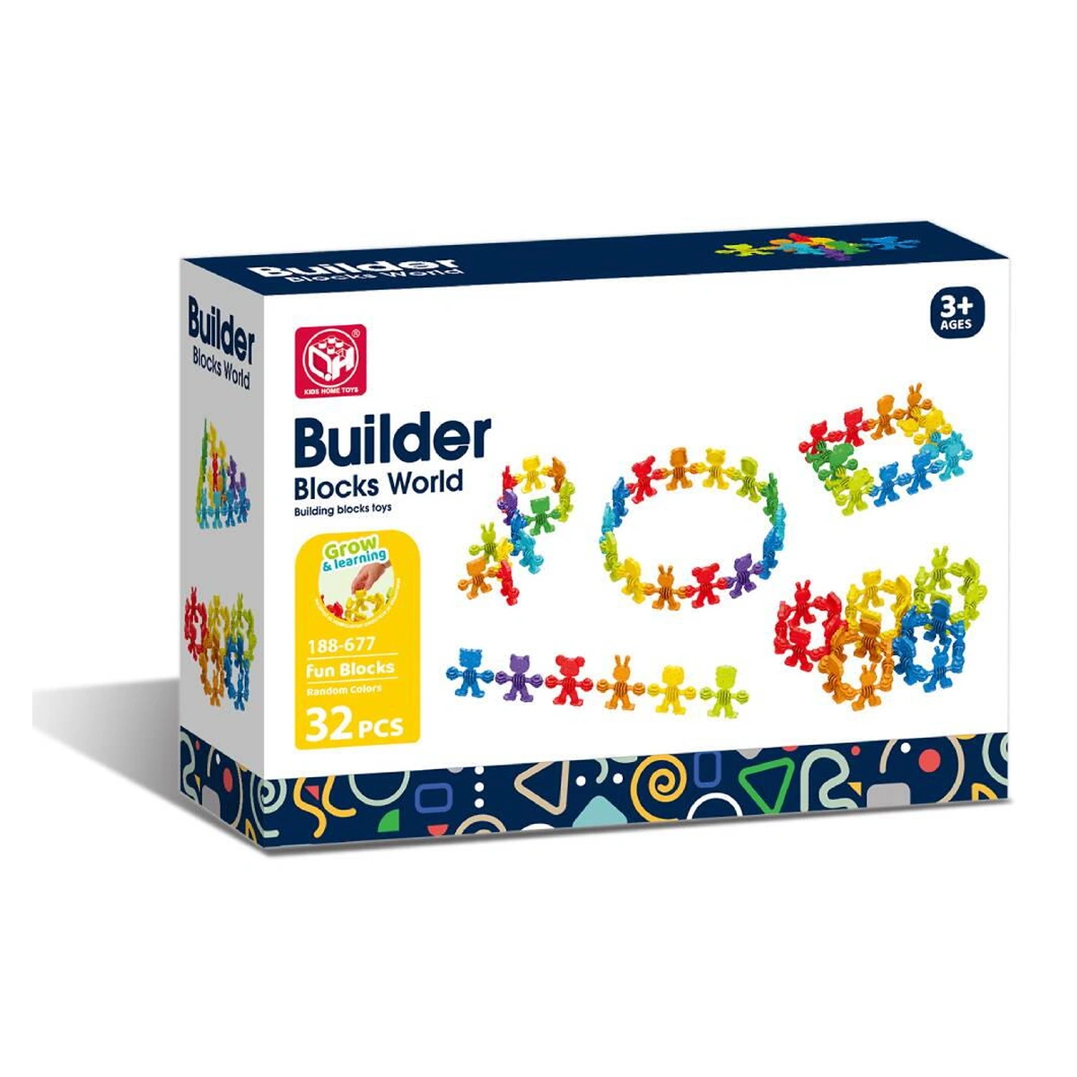 Joc de constructie STEAM - Animalute vesele (32 piese) [2]