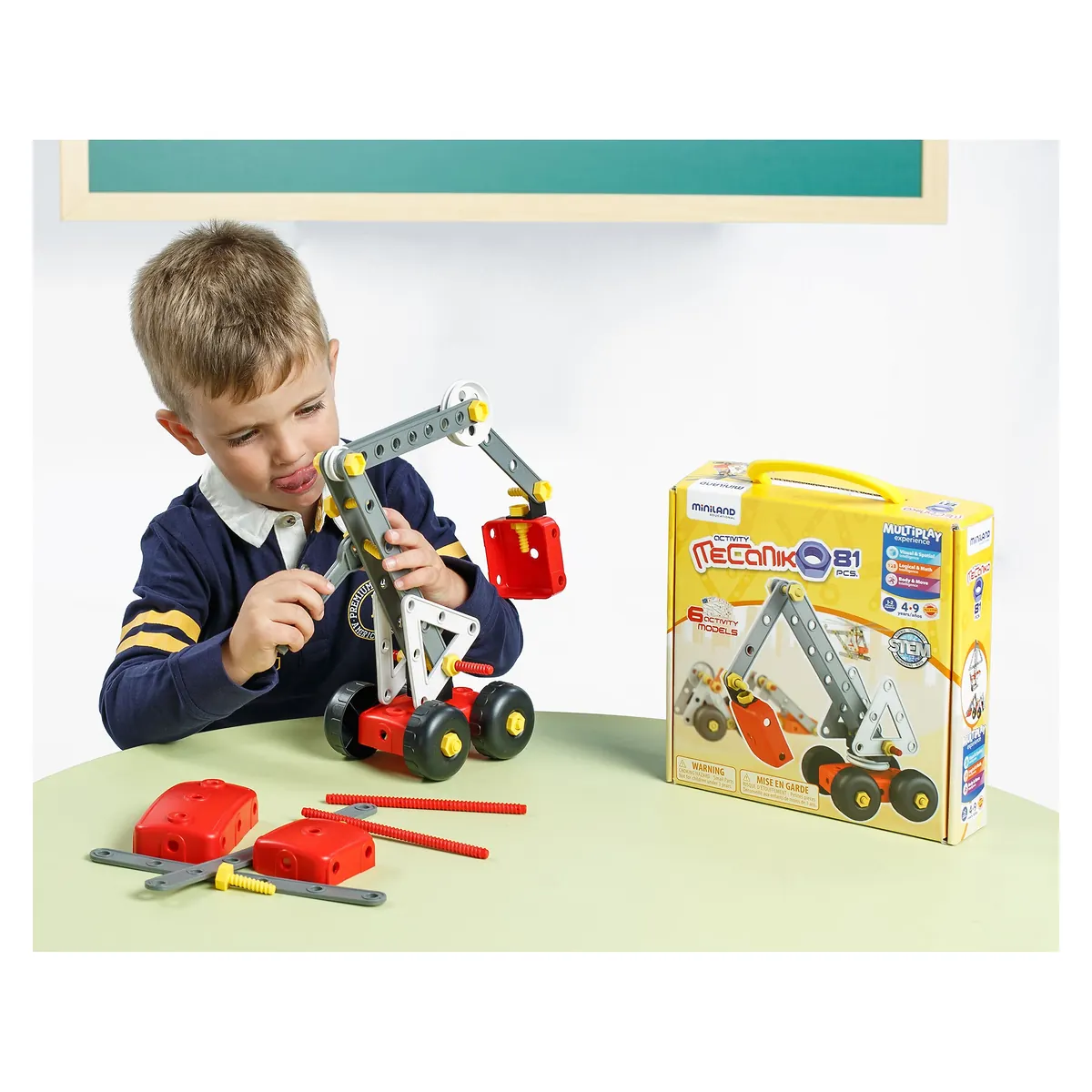 Joc de constructii Activity Mecaniko 81 Miniland [5]