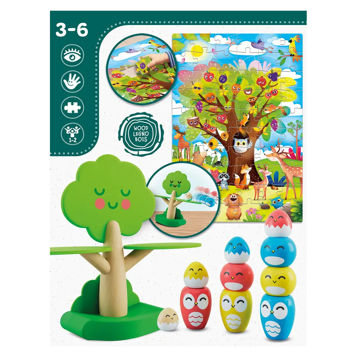 Joc de echilibru Montessori - Pasarele vesele [3]