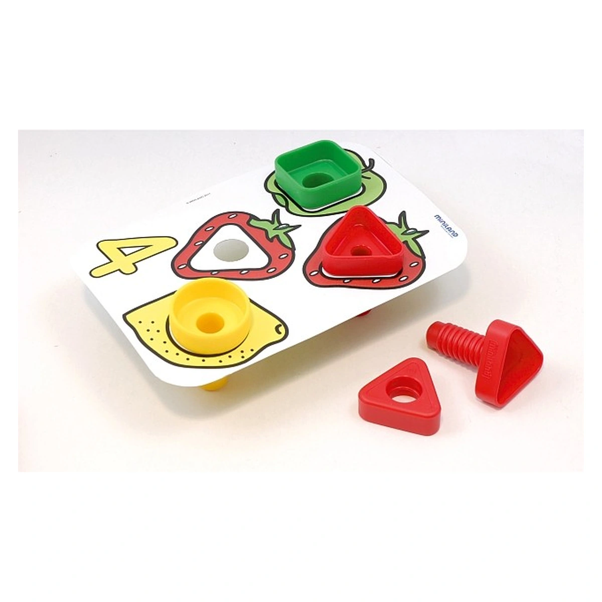 Joc de indemanare Suruburi si Piulite si cutie de depozitare Miniland [2]