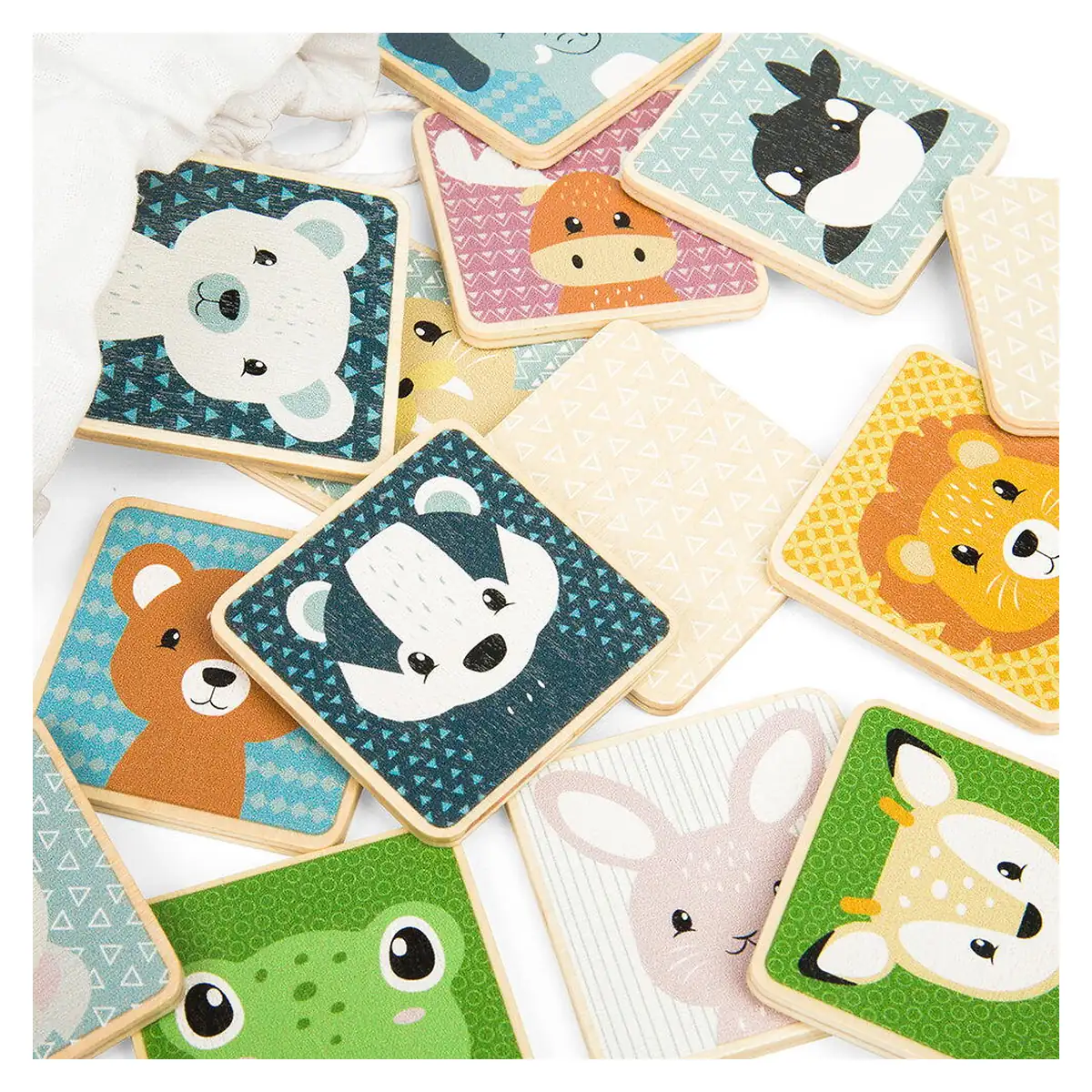 Joc de memorie Gaseste animalutele BIGJIGS din lemn [5]