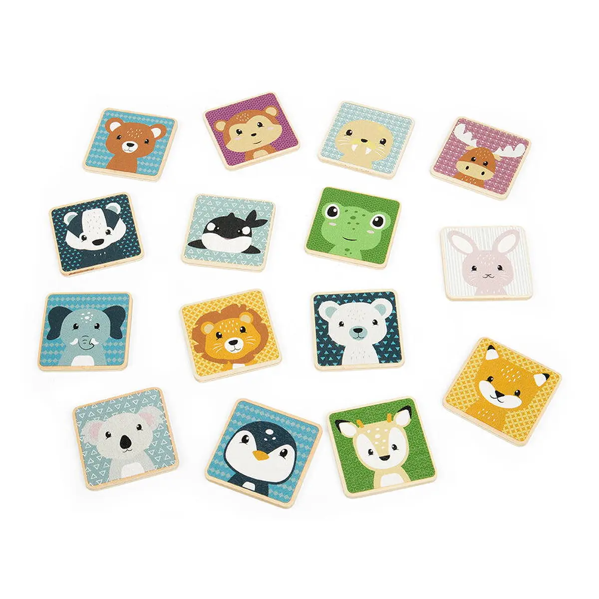 Joc de memorie Gaseste animalutele BIGJIGS din lemn [4]