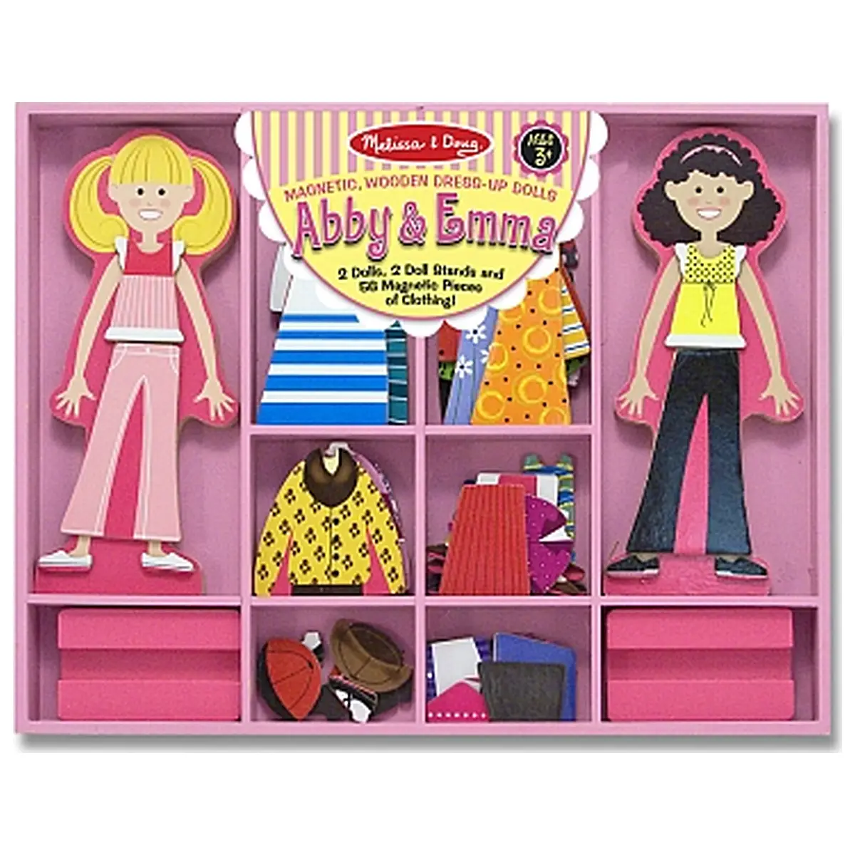 Joc din lemn Imbraca-le pe Abby si Ema Melissa and Doug [2]