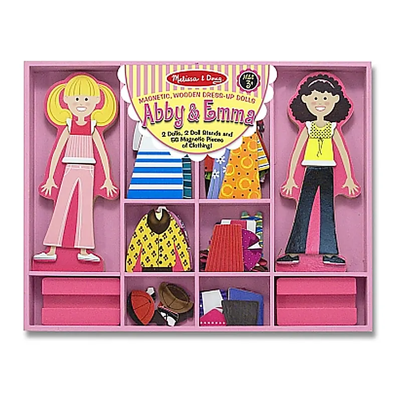 Joc din lemn Imbraca-le pe Abby si Ema Melissa and Doug [2]