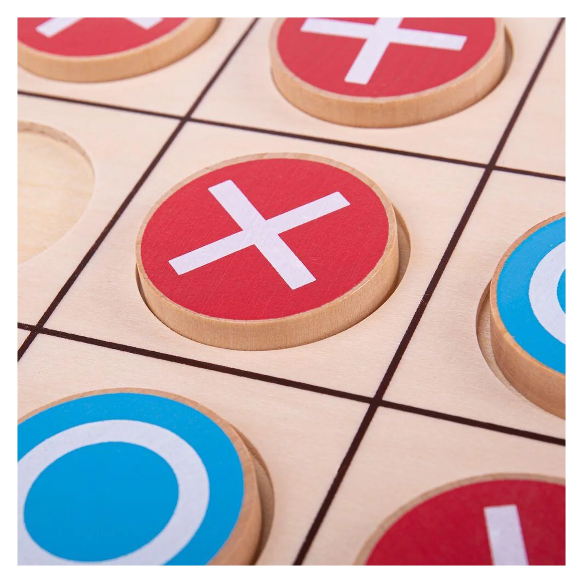 Joc educativ X si Zero BIGJIGS din lemn pentru copii [2]