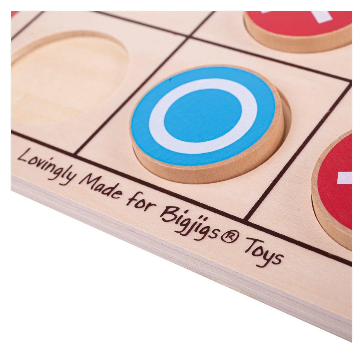 Joc educativ X si Zero BIGJIGS din lemn pentru copii [3]