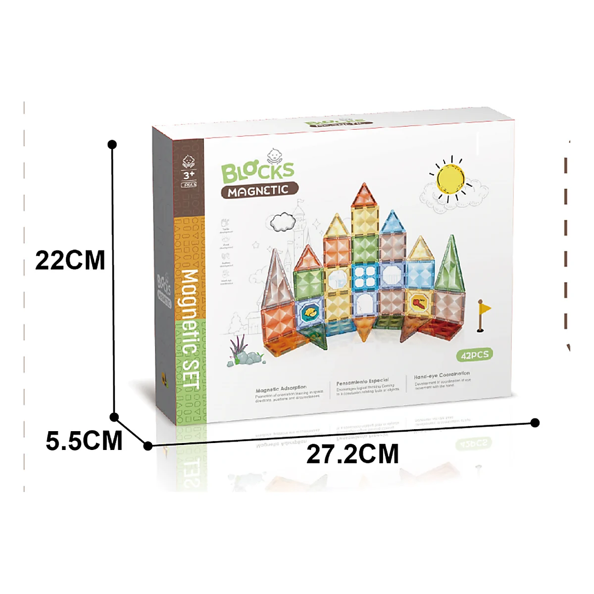 Joc magnetic Diamond - 42 piese (7.5 cm) [2]