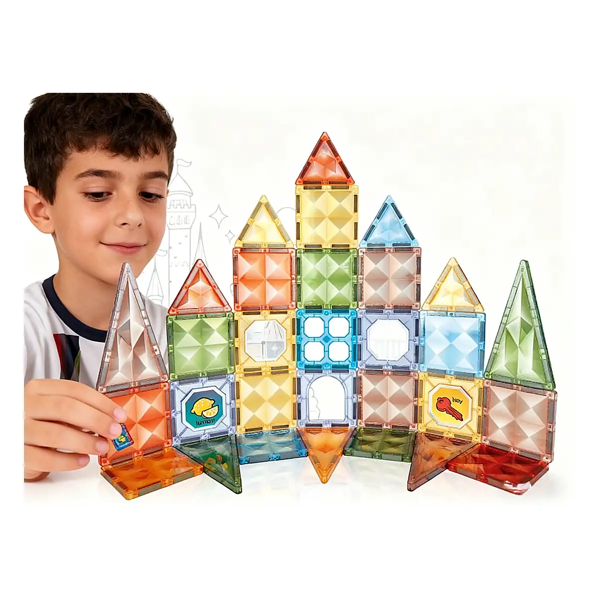 Joc magnetic Diamond - 42 piese (7.5 cm) [5]