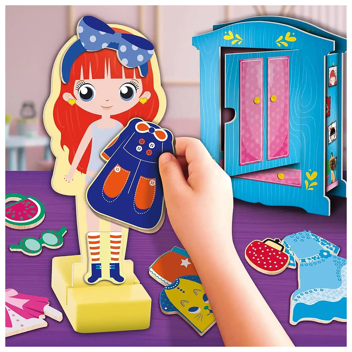 Joc magnetic Montessori - Parada modei LISCIANI 4 ani+ [5]