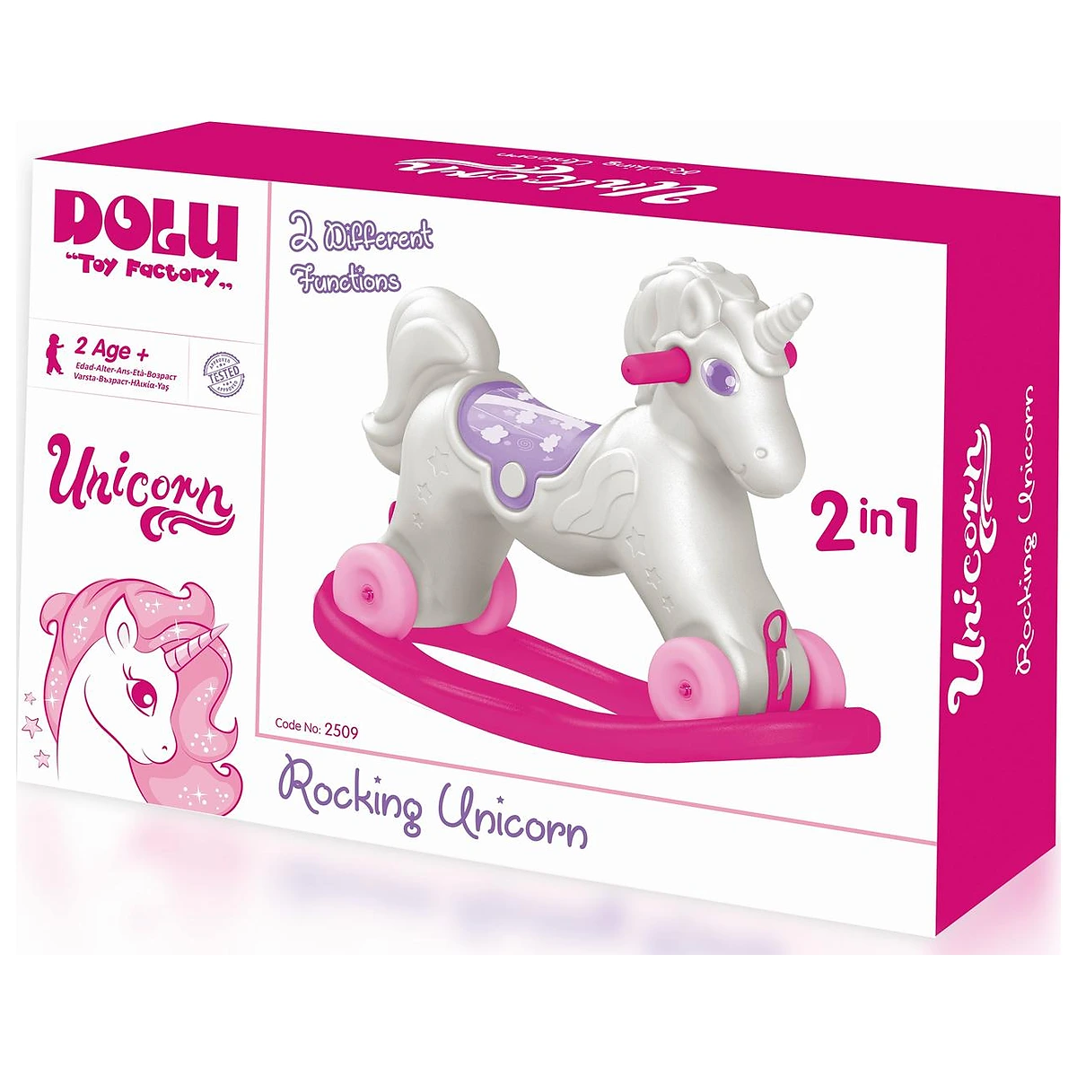 Jucarie 2 in 1 - Unicorn balansoar si vehicul de impins DOLU 2 ani+ [3]