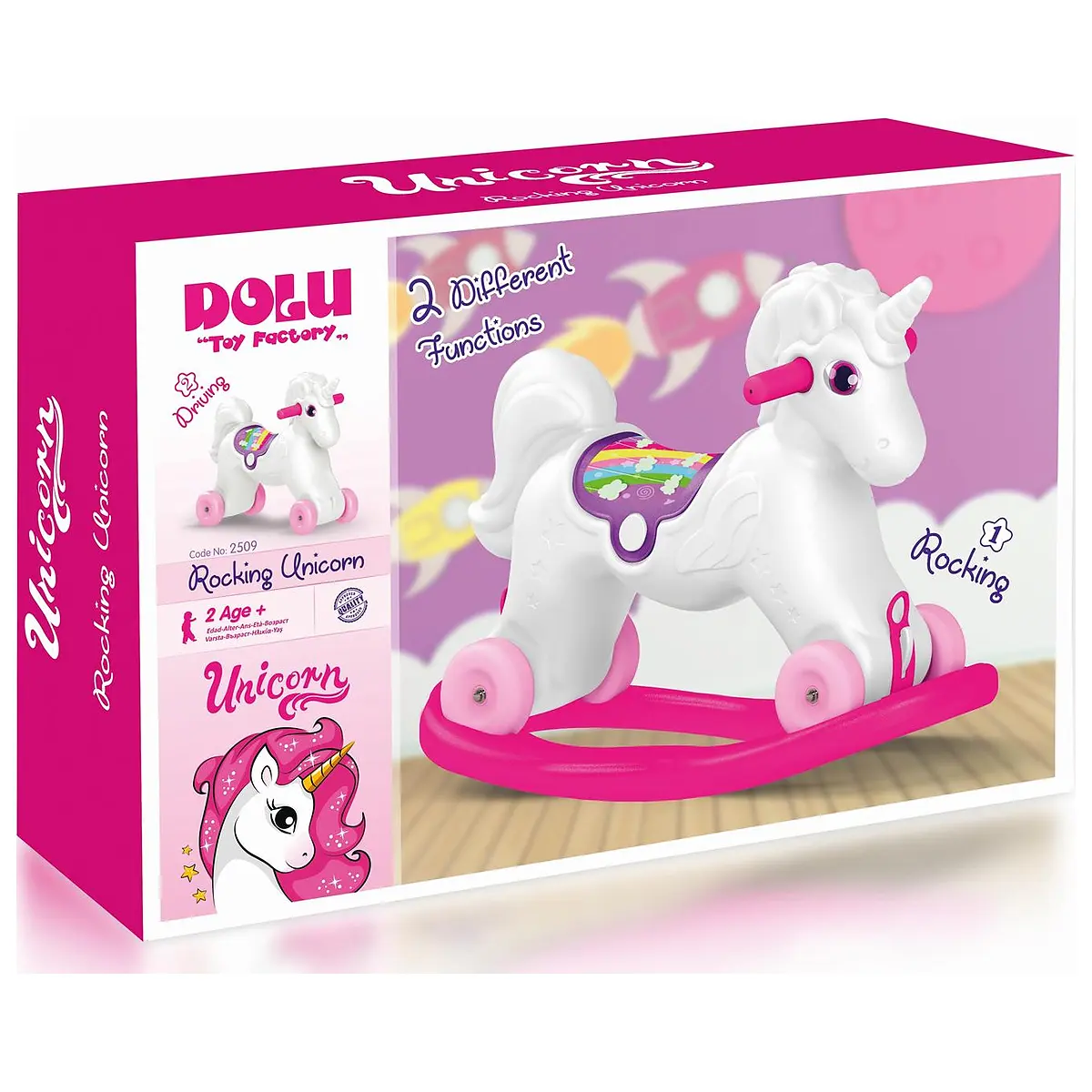 Jucarie 2 in 1 - Unicorn balansoar si vehicul de impins DOLU 2 ani+ [4]