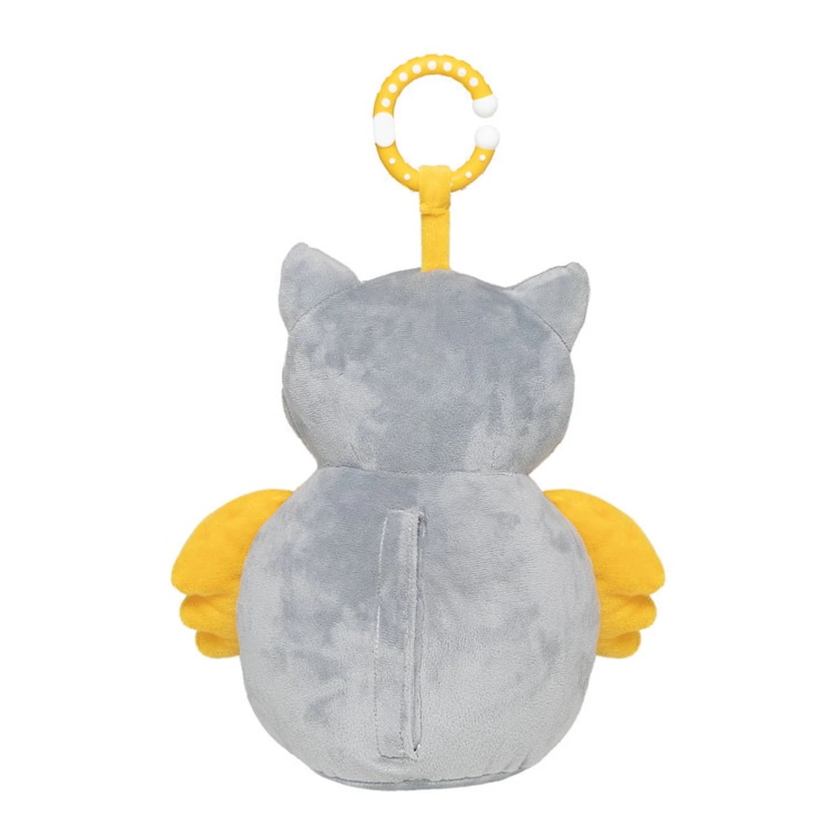 Jucarie bufnita de plus pentru copii Skiddou Marit, cu sunete albe, 25x11 cm [10]