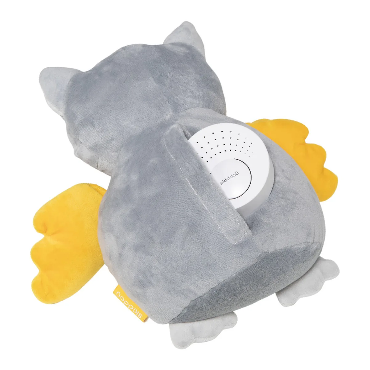 Jucarie bufnita de plus pentru copii Skiddou Marit, cu sunete albe, 25x11 cm [11]