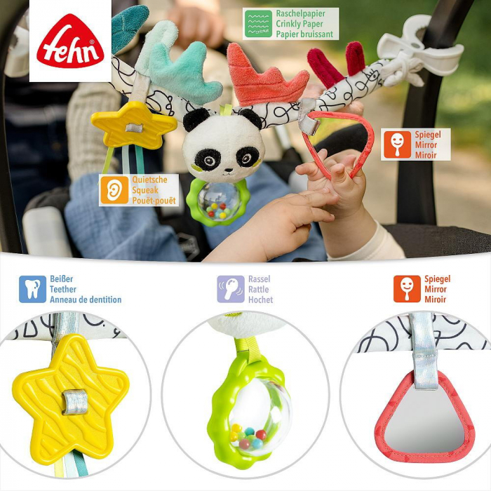 Jucarie carucior Dobabydoo - Ursulet panda [3]