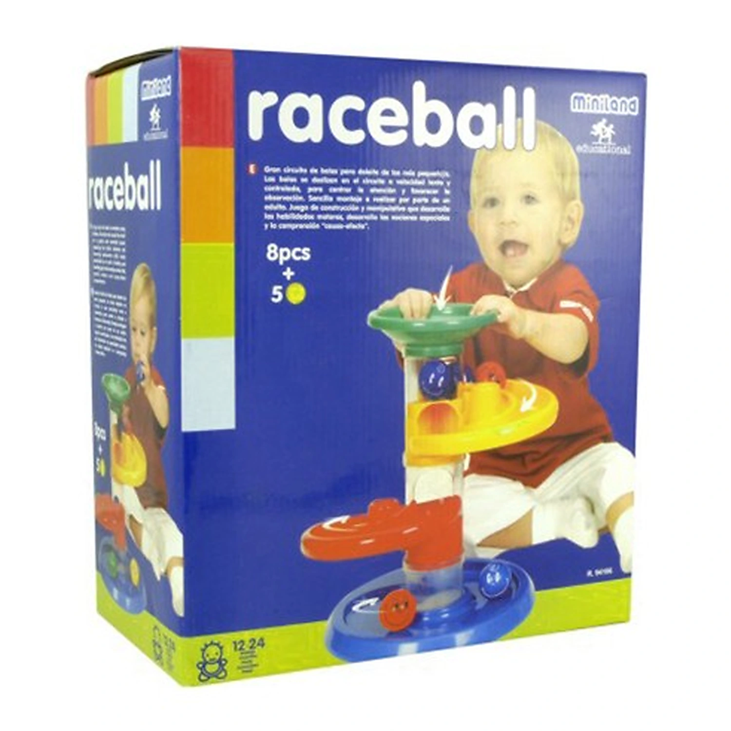 Jucarie cursa cu bile pentru bebelusi Miniland [2]