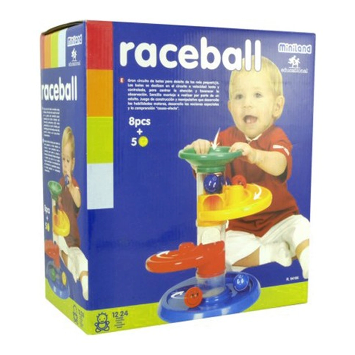 Jucarie cursa cu bile pentru bebelusi Miniland [2]