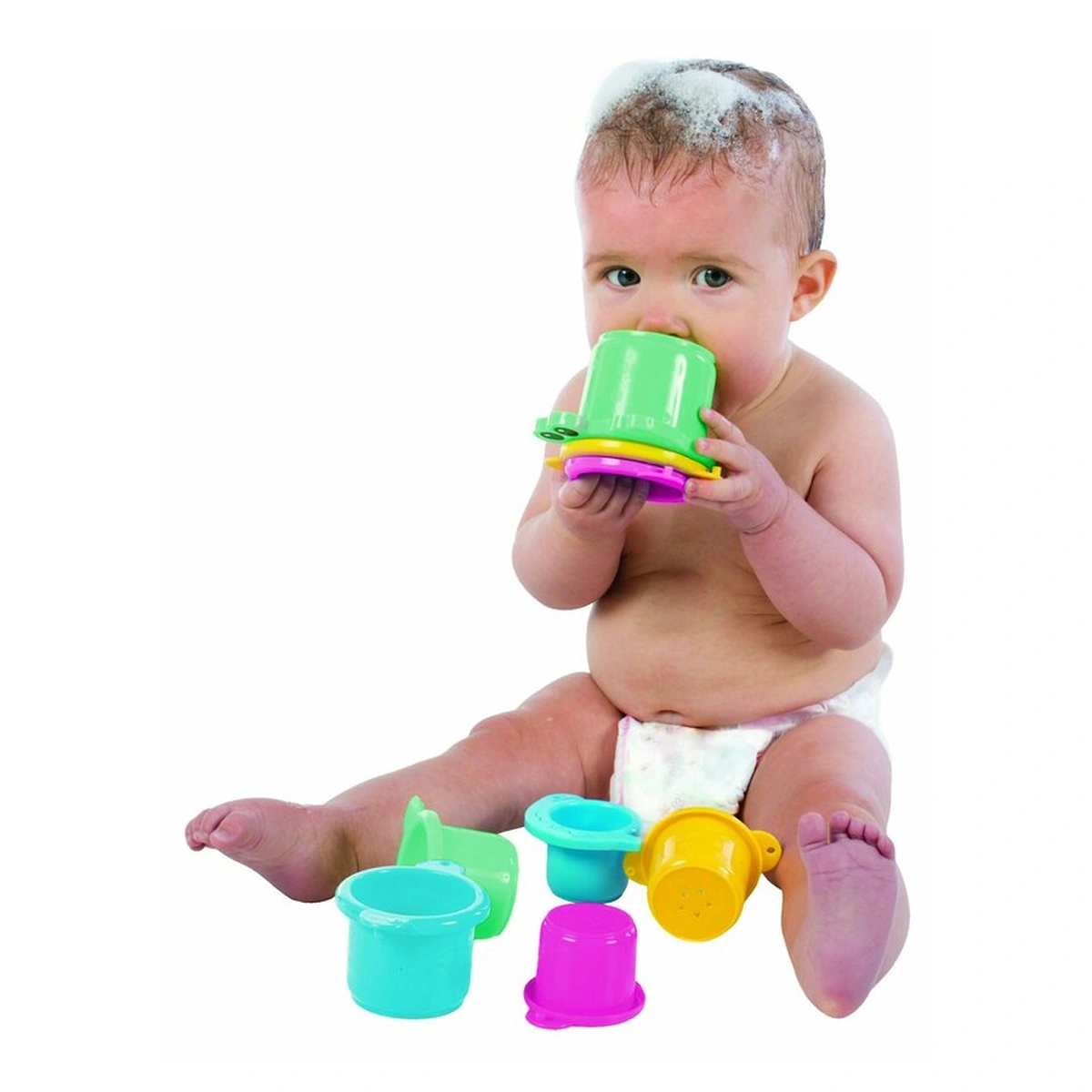 Jucarie de baie, Playgro, Croc Cups, 8 piese [2]