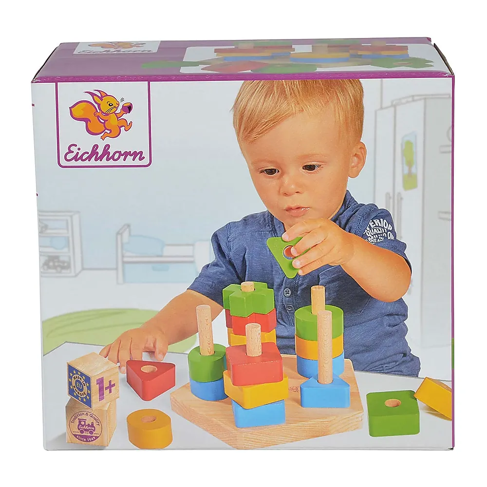 Jucarie din lemn Eichhorn Stacking Toy [3]