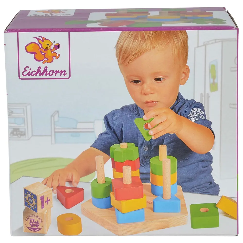Jucarie din lemn Eichhorn Stacking Toy [3]