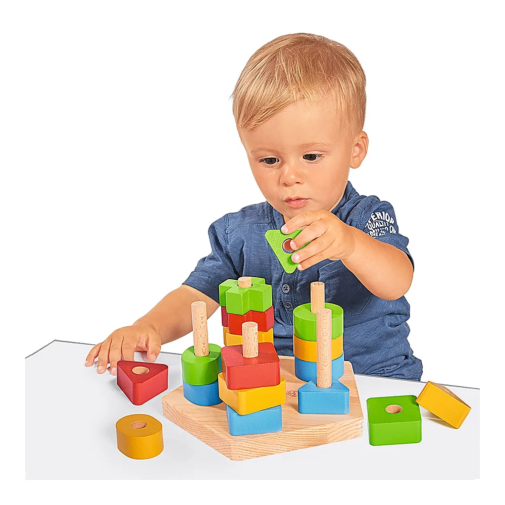 Jucarie din lemn Eichhorn Stacking Toy [2]