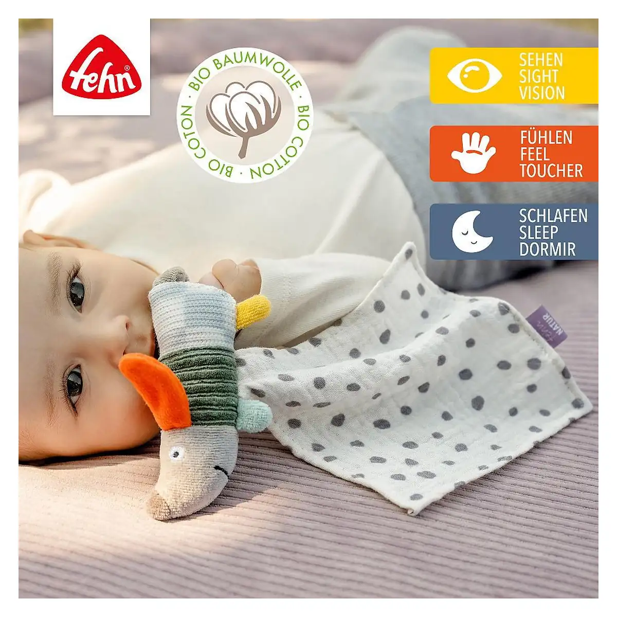 Jucarie doudou mini - Catelus NATUR [5]