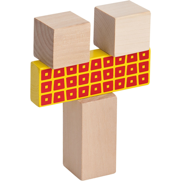 Cuburi de lemn in galetusa Wooden Blocks 50 piese [3]