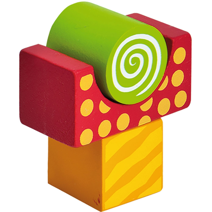 Cuburi de lemn in galetusa Wooden Blocks 50 piese [4]