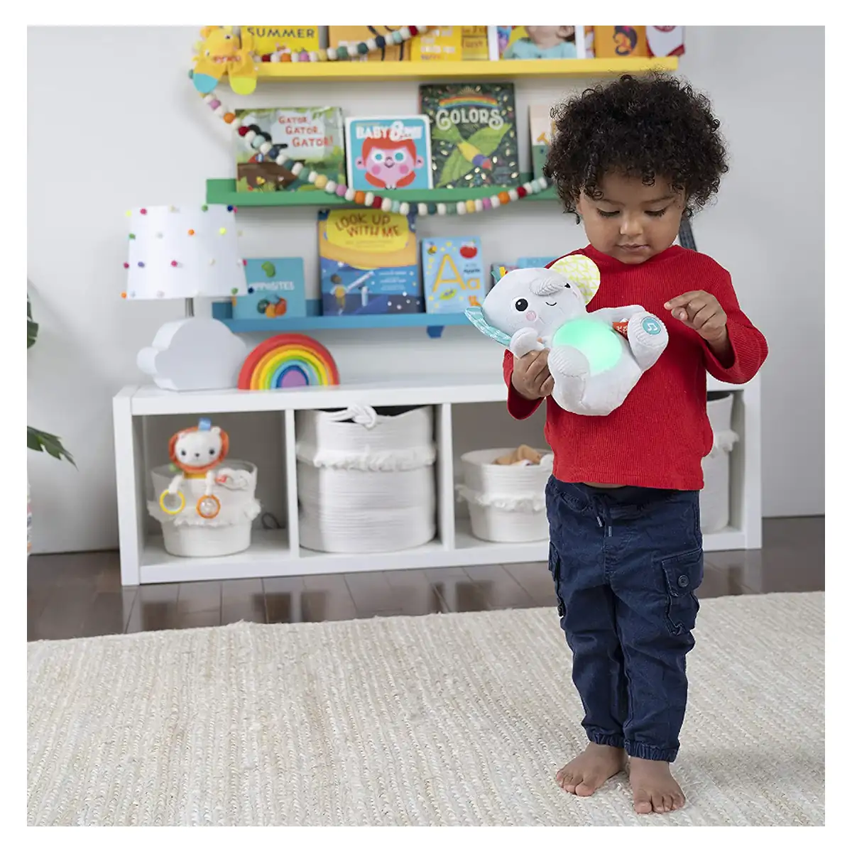 Jucarie interactiva Bright Starts, Hug a Bye Baby Elephant [8]