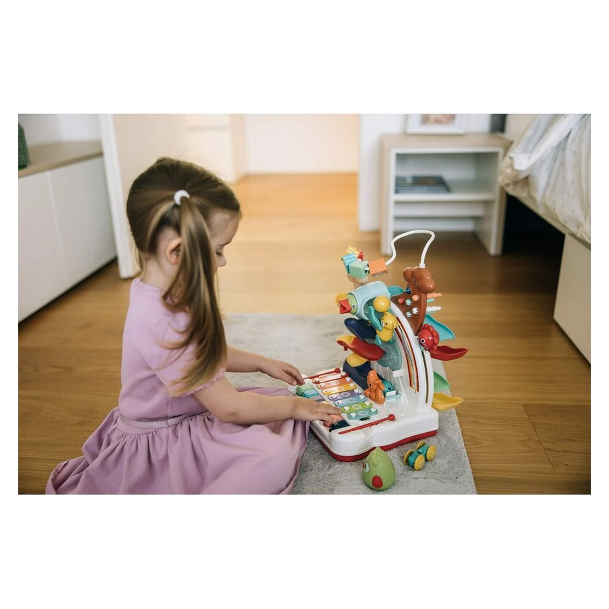 Jucarie interactiva, Free2Play, jocuri, pian sau xilofon, pista de masini, bile, 26x28x36 cm, 36 luni+, Multicolor [3]