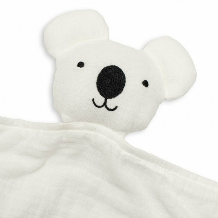 Jucarie interactiva, New Baby, Koala, Din muselina, Bumbac, 30x30 cm, 0 luni+, White [3]