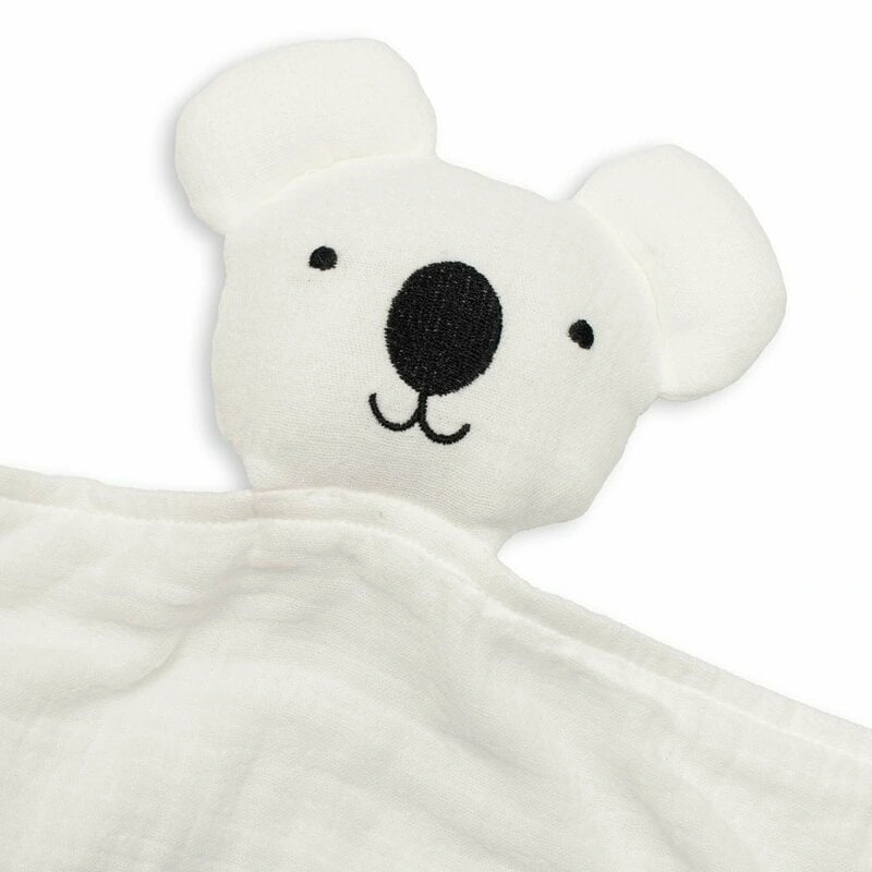 Jucarie interactiva, New Baby, Koala, Din muselina, Bumbac, 30x30 cm, 0 luni+, White [3]