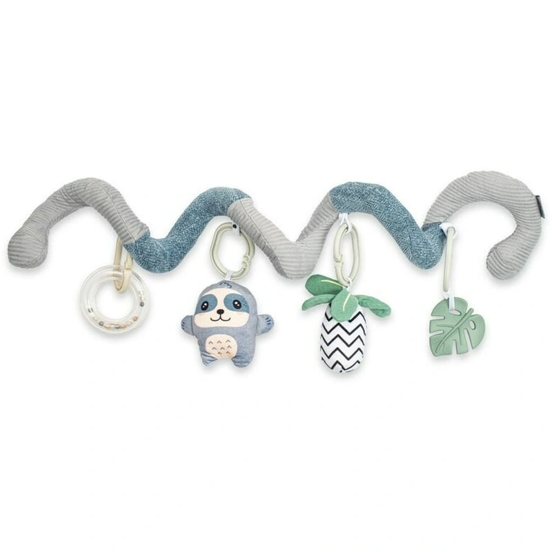 Jucarie interactiva, New Baby, Spirala, Lenes, Pentru atasare la patut sau carucior, 0 luni+, Multicolor [3]