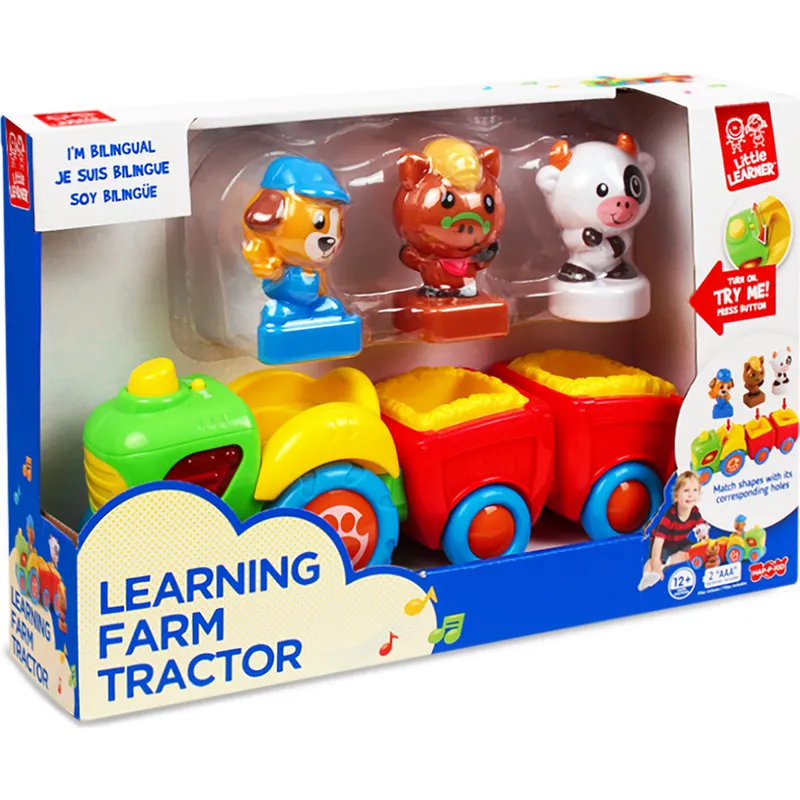 Tractor interactiv cu remorci, lumini si sunete, 12 luni+ [1]