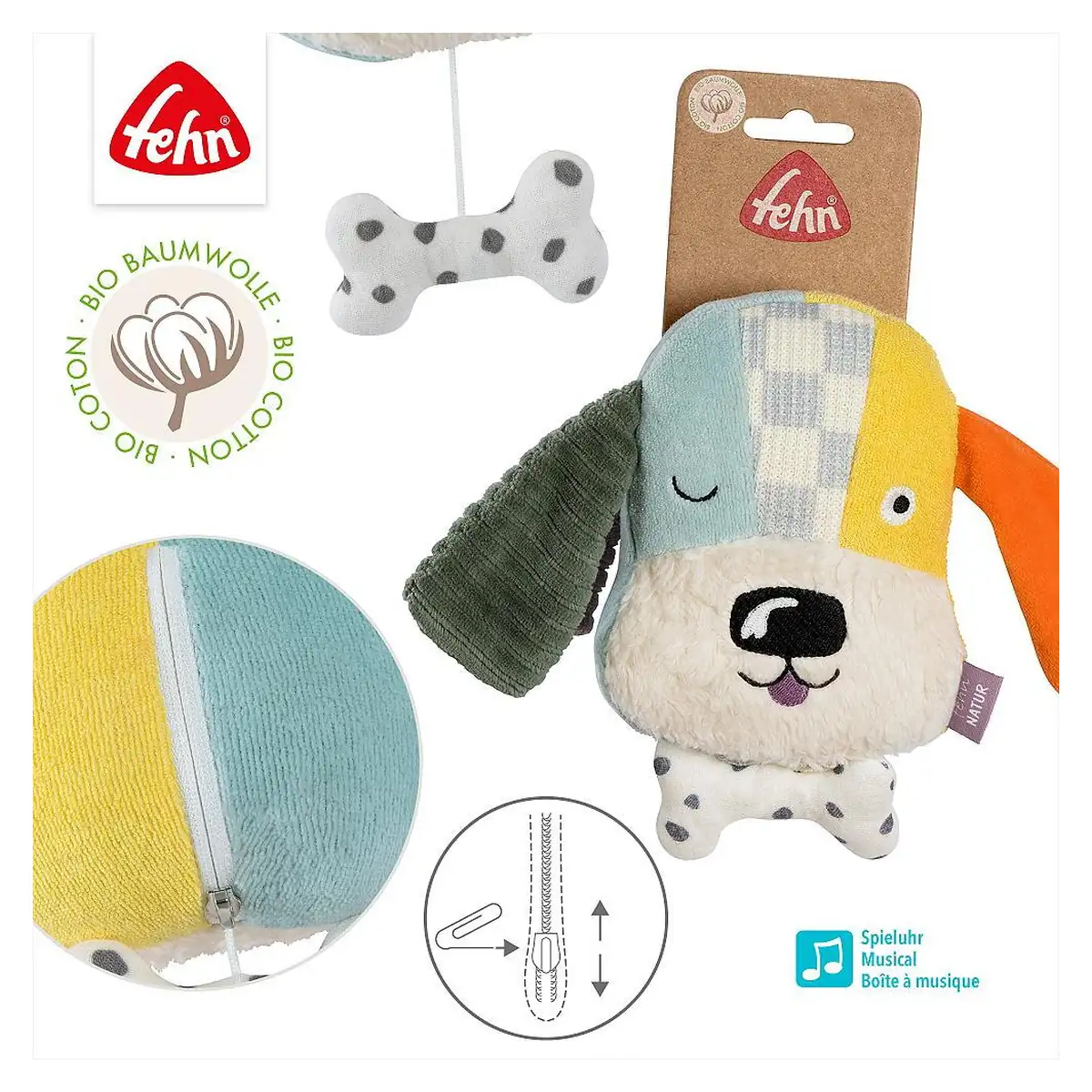 Jucarie muzicala mini - Catelus NATUR [4]