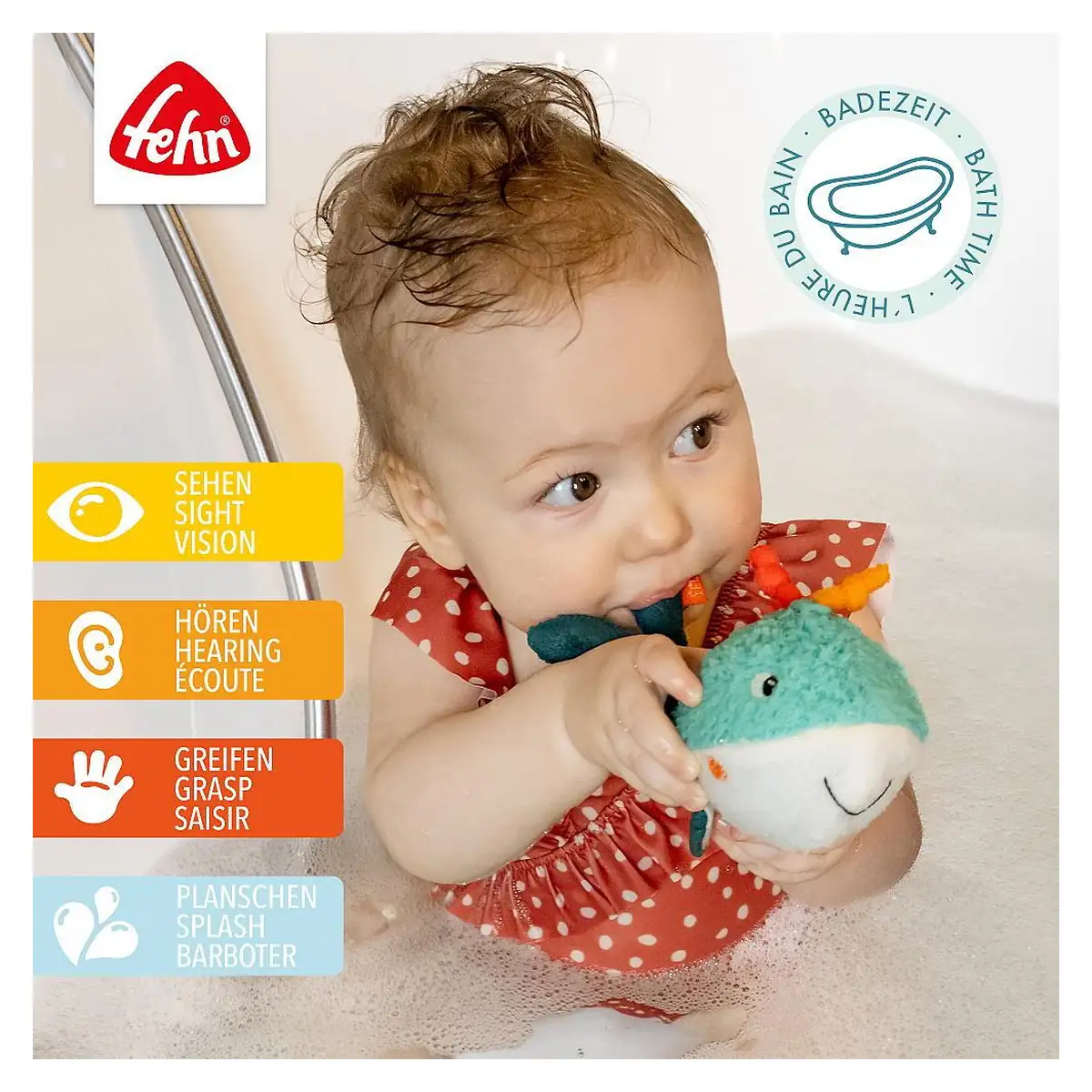 Balena Somnoroasa - Jucarie de baie DoBabyDoo® Ocean Collection [4]