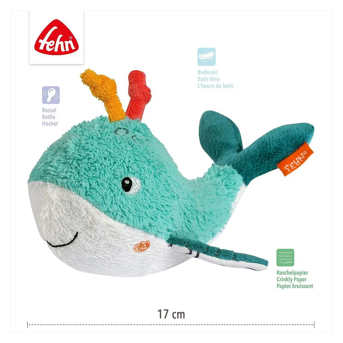 Balena Somnoroasa - Jucarie de baie DoBabyDoo® Ocean Collection [5]