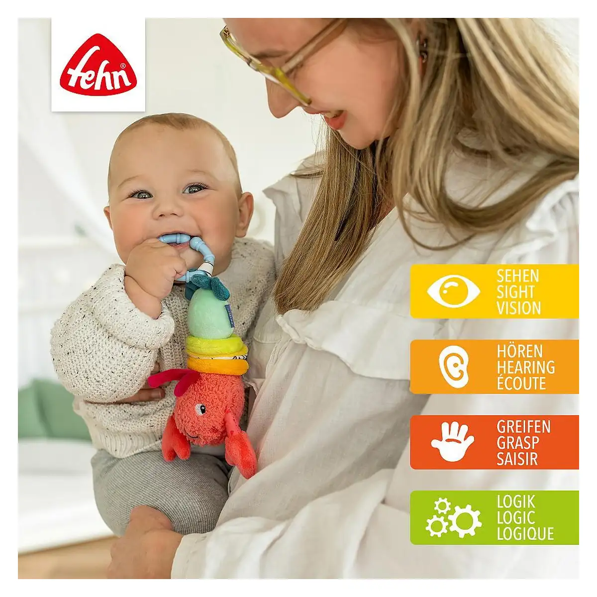 Jucarie pentru carucior cu vibratii - Racul vesel [4]